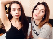 safiamegan lesbian couple playing 1 video
